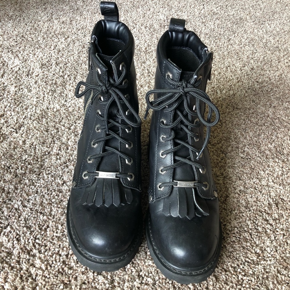 Leather Harley-Davidson Riding Boots